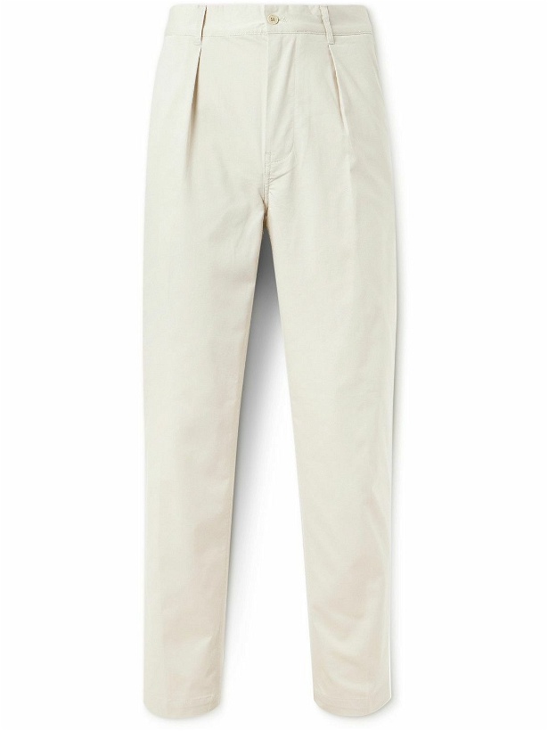 Photo: RLX Ralph Lauren - Slim-Fit Straight-Leg Pleated Cotton-Blend Twill Golf Trousers - Neutrals