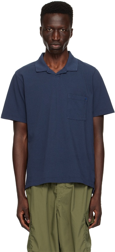 Photo: Universal Works Navy Vacation Polo