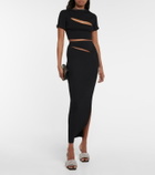Christopher Esber - Cutout ribbed-knit crop top
