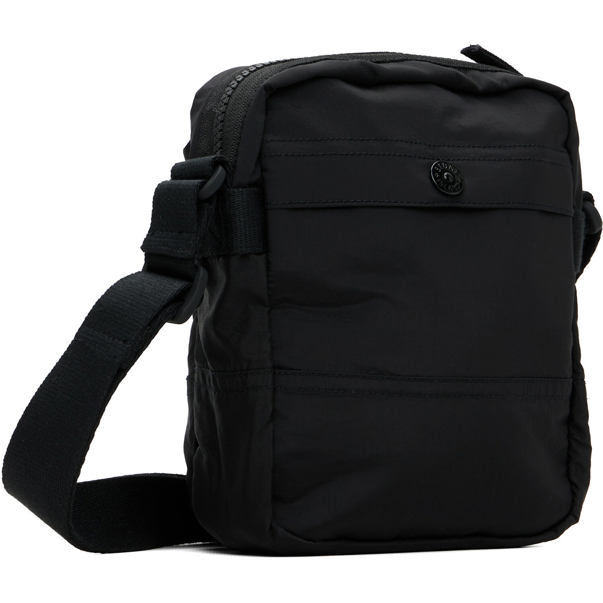 Stone Island Black 9200015 Coated Nylon Metal ECONYL Bag