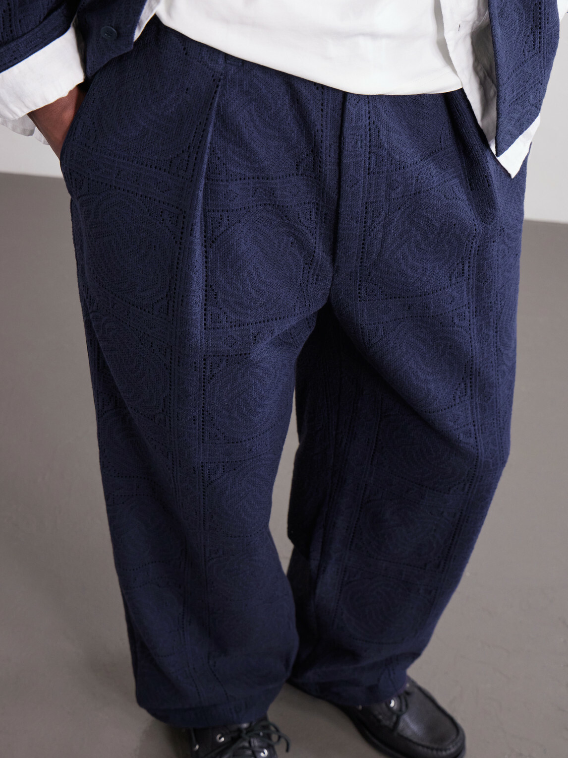Blue Blue Japan - Straight-Leg Cotton-Blend Suit Trousers - Blue
