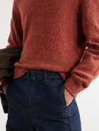 De Bonne Facture - Brushed Merino Wool Sweater - Red