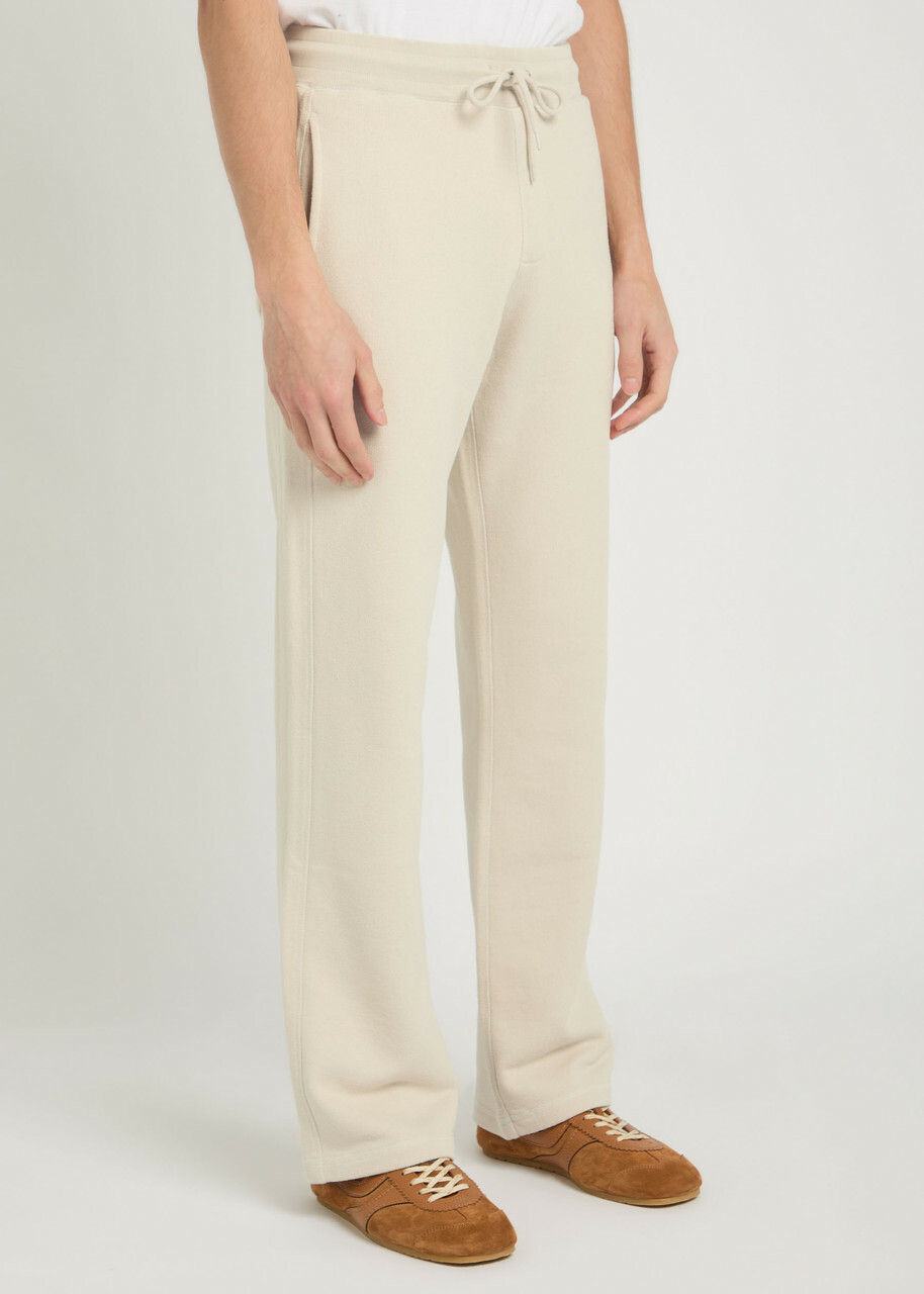 Cole Buxton Logo-embroidered Straight-leg Sweatpants Sand