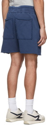 Les Tien Blue French Terry Yacht Shorts