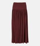 Aya Muse Gathered jersey maxi skirt