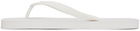 Dsquared2 White Foam Flip-Flops