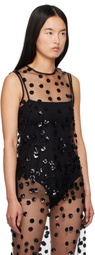 Cecilie Bahnsen Black Utania Tank Top