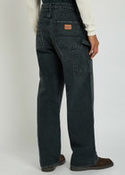 Cherry Los Angeles Panelled Wide-leg Jeans Black