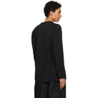 Y-3 Black Oversized Gradient Stripes Long Sleeve T-shirt