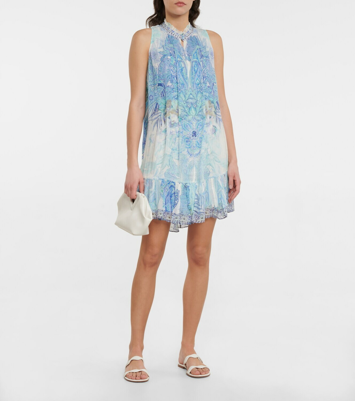Camilladress Sleeveless Fish Print Mini Dress