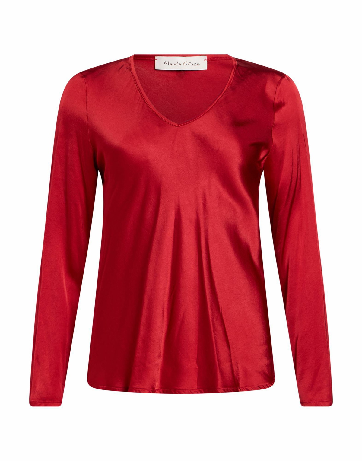 Manila Grace Womens Top Brick