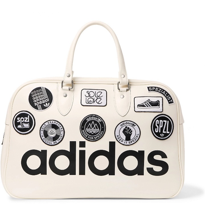 Photo: adidas Consortium - SPEZIAL Parbold Appliquéd Faux Leather Tote Bag - Neutrals