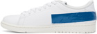 Nike Jordan White & Blue Air Jordan 1 Centre Court Sneakers