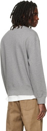 Maison Kitsuné Gray Handwriting Comfort Sweatshirt