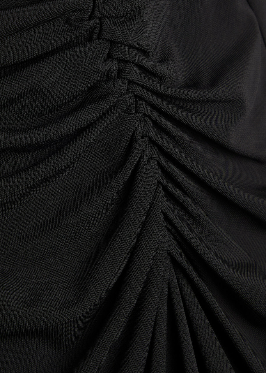 Simkhai Acacia Draped Jersey Maxi Dress Black