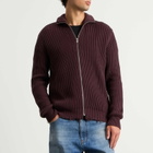 MM6 Maison Margiela Men's Zip Through Jumper in Ciocolat