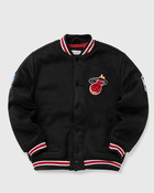 Mitchell & Ness Nba Miami Heat Hardwood Classics Wool Varsity Jacket Black - Mens - College Jackets