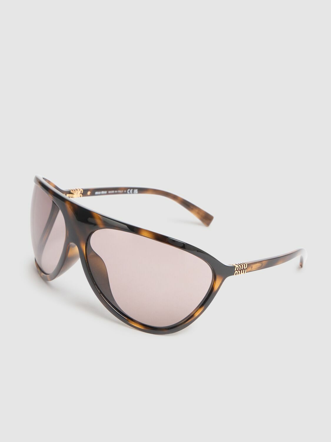 MIU MIU Mask Oversize Acetate Sunglasses Miu Miu display picture 3