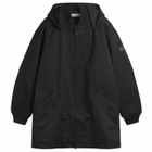 Acne Studios Men's Cotton Nylon Workwear Parka Jacket in Black