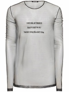 ANN DEMEULEMEESTER Greg L/s Slim Fit Tulle T-shirt