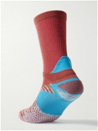 Nike Running - Layered Cushioned Dri-FIT Socks - Red - US 8