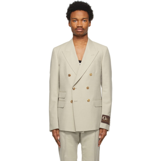 Photo: Gucci Beige Mohair and Wool Blazer