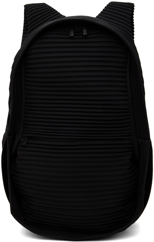 Photo: HOMME PLISSÉ ISSEY MIYAKE Black Pleats Daypack Backpack