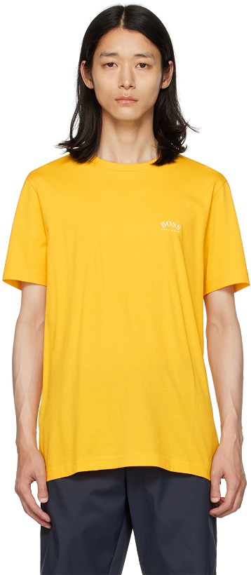 Photo: BOSS Yellow Printed T-Shirt