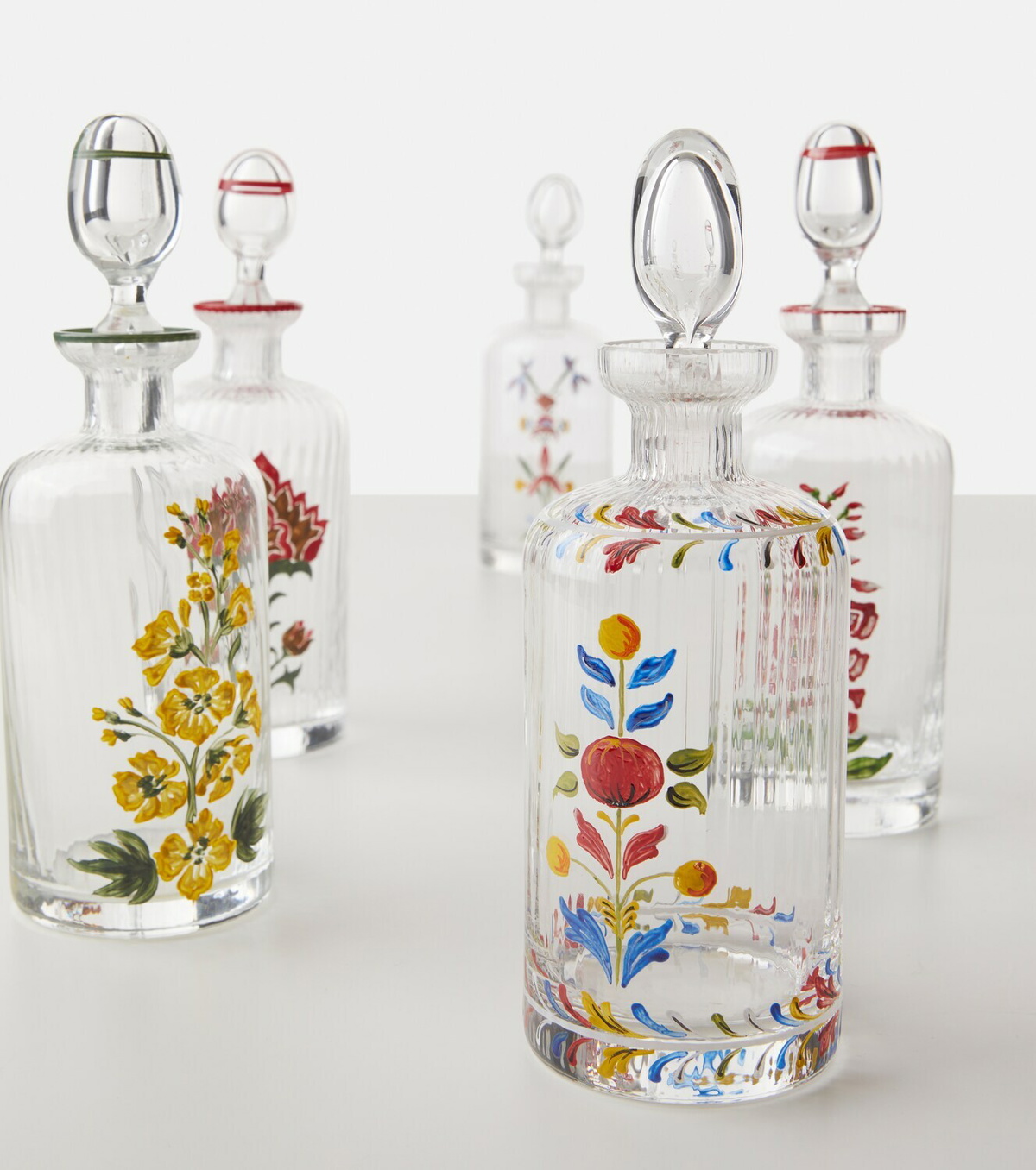 Cabana Primrose Murano glass oil bottle