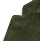 Massimo Alba - Mandarin-Collar Cotton-Velvet Jacket - Green