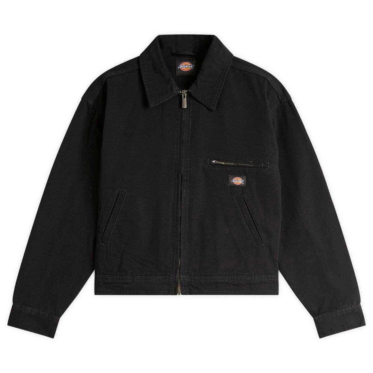ジャケット DICKIES Woman Jacket Black DK0A4Z77 C401 Dickies Women's Unlined Cropped Eisenhower Jacket in Black