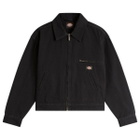 Dickies Women's Canvas Jacket in Stone Washed Black
