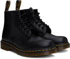 Dr. Martens Black 101 Yellow Stitch Ankle Boots