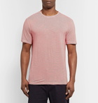 Officine Generale - Slim-Fit Striped Cotton-Jersey T-Shirt - Tomato red