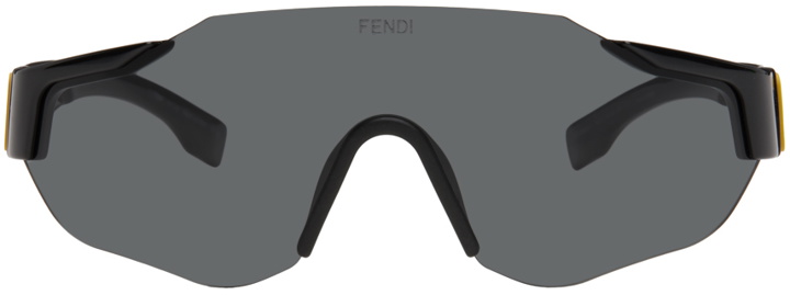 Photo: Fendi Black Sport Baguette Sunglasses