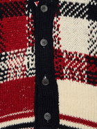 THOM BROWNE - Fun Mix Tartan Jacquard Wool Cardigan