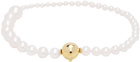 Sophie Bille Brahe White & Gold Freshwater Pearl Petite Peggy Bracelet