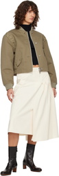 OUR LEGACY Off-White Origami Midi Skirt