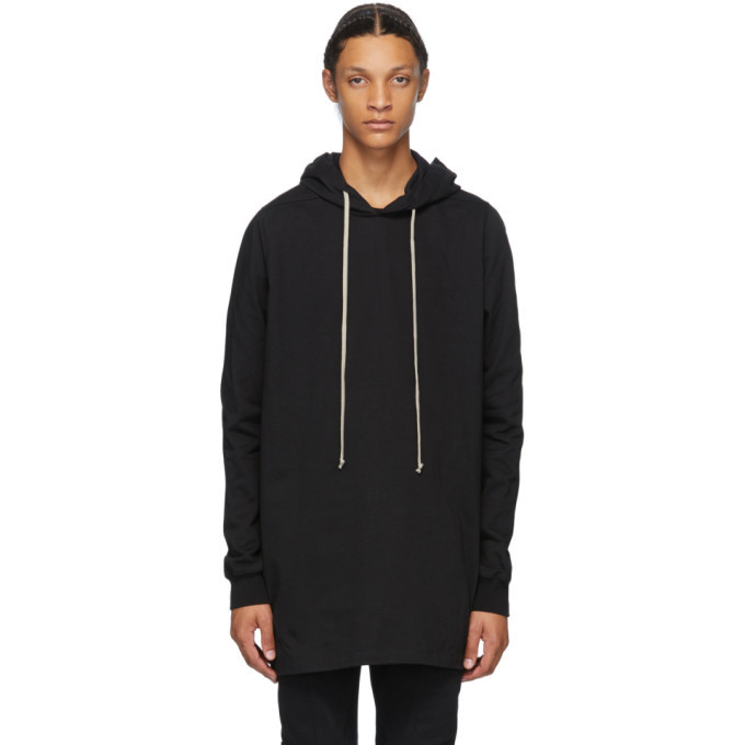 Photo: Rick Owens Black Long Line Hoodie