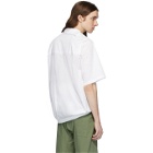 St-Henri White Sky Collared Short Sleeve Shirt