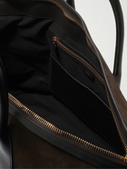 TOM FORD - Buckley Leather-Trimmed Suede Tote Bag