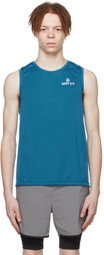 Ostrya Blue Polyester Tank Top