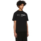 Palm Angels Black Paris Sprayed Logo T-Shirt