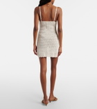 Anna Kosturova Crochet scalloped cotton minidress