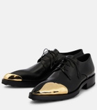 Jil Sander - Embellished leather Derby shoes