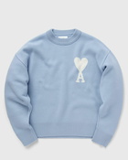 Ami Paris Off White Adc Sweater Blue - Mens - Pullovers