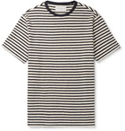 Officine Generale - Striped Cotton-Jersey T-Shirt - Navy