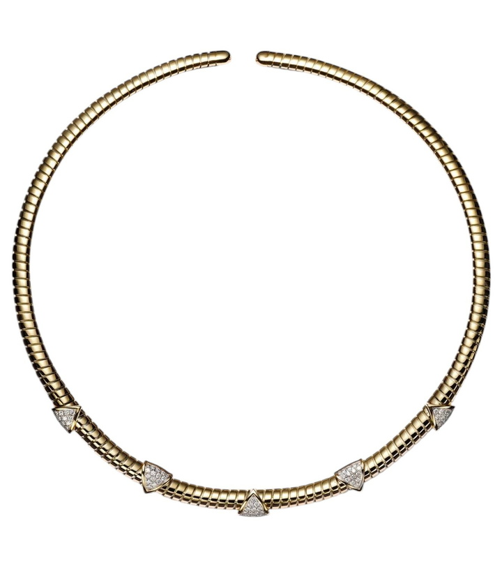 Photo: Marina B Trisolina 18kt gold necklace with diamonds
