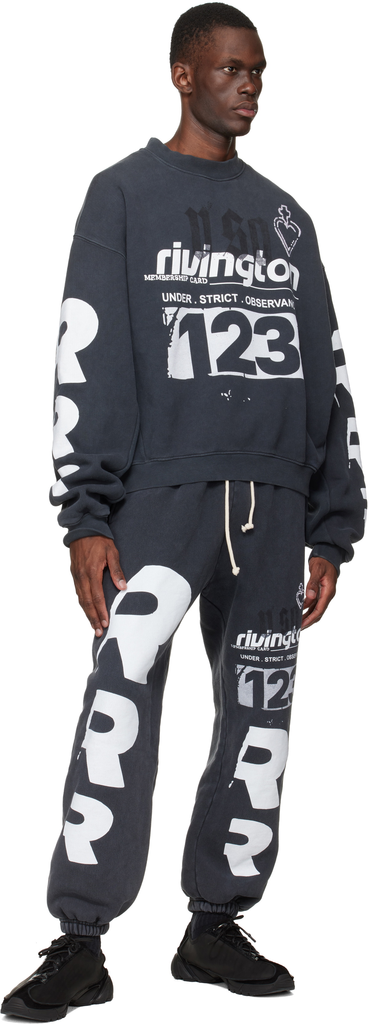Rivington Roi Rebis Black Membership USO Enemy Sweatpants
