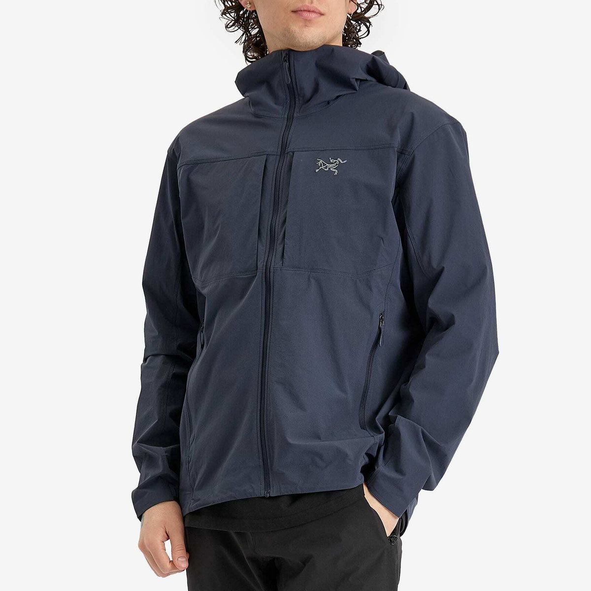 Arc'teryx Men's Gamma Lightweight Softshell Hoodie in Black